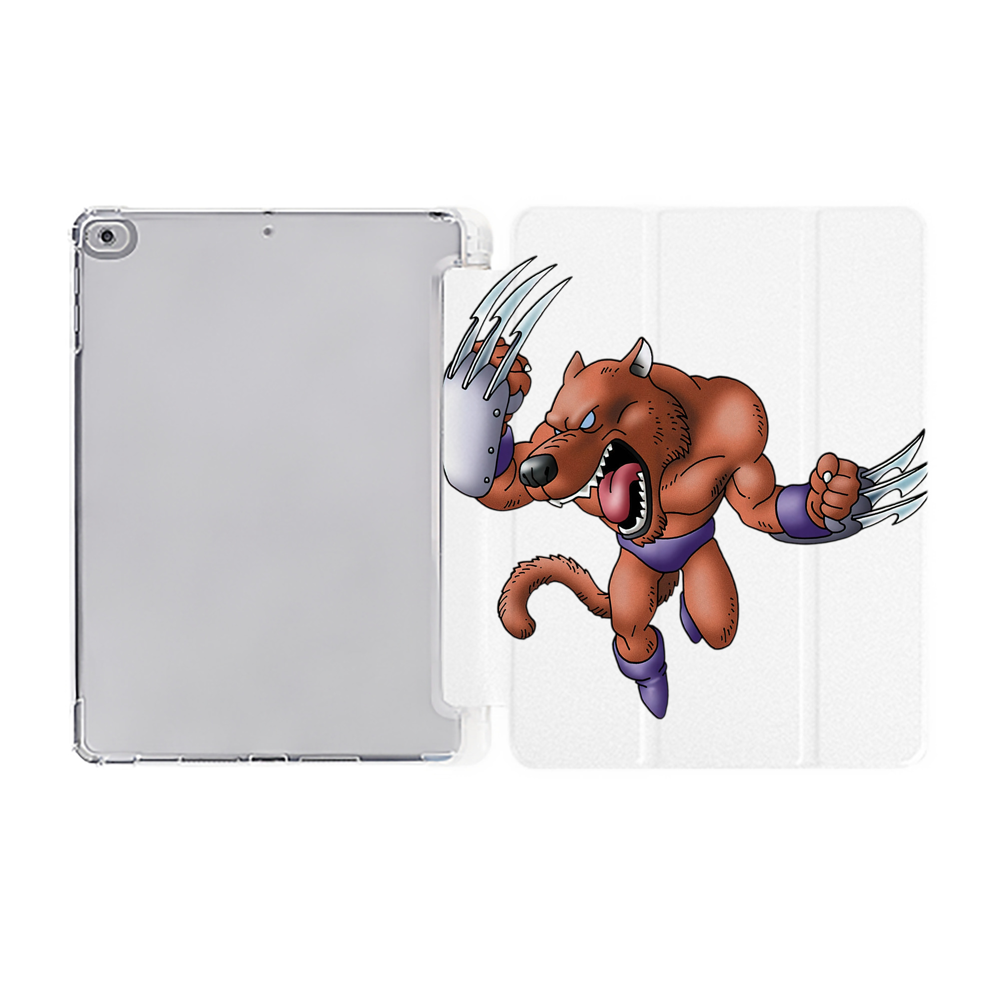 （画像用） ドラゴンクエスト Doragon Kuesuto Dragon Quest IPad ケース ペン収納付き 三つ折りスタンド PUレザー×シリコン 対応機種9.5/10.5/10.9インチ
